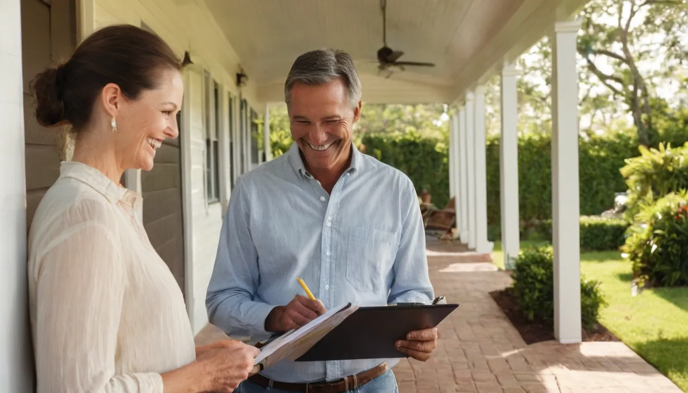 A homeowner reviewing a written quote with a provider in the St. Paul area